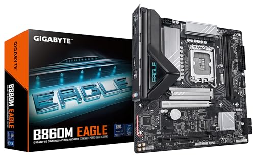 GIGABYTE B860M Eagle Mainboard - Intel Core Ultra CPUs, 6+1+2+1 Phasen VRM, bis zu 9066MHz DDR5, 1xPCIe 5.0 + 1xPCIe 4.0 M.2, 2,5 GbE LAN, USB 3.2 Gen 1 GIGABYTE B860M Eagle Mainboard - Intel Core Ultra CPUs, 6+1+2+1 Phasen VRM, bis zu 9066MHz DDR5, 1xPCIe 5.0 + 1xPCIe 4.0 M.2, 2,5 GbE LAN, USB 3.2 Gen 1 von Gigabyte