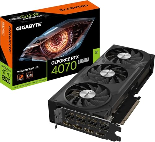 GIGABYTE GeForce RTX 4070 SUPER WINDFORCE OC 12G NVIDIA 12 Go GDDR6X GIGABYTE GeForce RTX 4070 SUPER WINDFORCE OC 12G NVIDIA 12 Go GDDR6X von Gigabyte