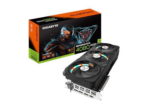 GIGABYTE GeForce RTX 4080 Super Gaming OC 16G Grafikkarte, 3X WINDFORCE Lüfter, 16GB 256-Bit GDDR6X, GV-N408SGAMING OC-16GD Grafikkarte von Gigabyte