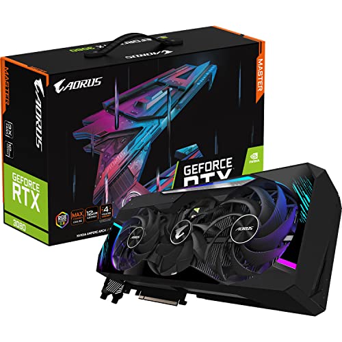 Gigabyte AORUS GeForce RTX 3080 Master 12GB Grafikkarte, GV-N3080AORUS M-12GD, Schwarz von Gigabyte