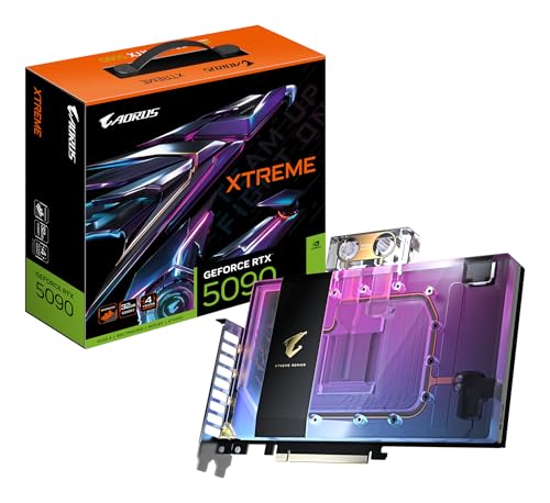 Gigabyte AORUS GeForce RTX 5090 Xtreme WATERFORCE WB 32G Grafikkarte - 32 GB GDDR7, 512 Bit, PCI-E 5.0, 2655 MHz Kernfrequenz, 3 x DP 2.1a, 1 x HDMI 2.1b, NVIDIA DLSS 4, GV-N5090AORUSX WB-32GD Gigabyte AORUS GeForce RTX 5090 Xtreme WATERFORCE WB 32G Grafikkarte - 32 GB GDDR7, 512 Bit, PCI-E 5.0, 2655 MHz Kernfrequenz, 3 x DP 2.1a, 1 x HDMI 2.1b, NVIDIA DLSS 4, GV-N5090AORUSX WB-32GD von Gigabyte