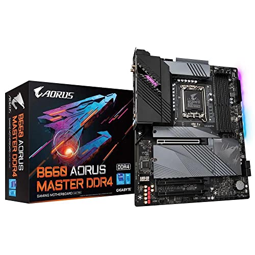 Gigabyte B660 AORUS Master DDR4 (Sockel 1700/B660/DDR4/S-ATA 600/ATX), 0904207600, Schwarz von Gigabyte