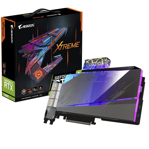 Gigabyte Compatible Aorus GeForce RTX 3080 Xtreme Waterforce WB 10G, 10240 MB GDDR6X von Gigabyte