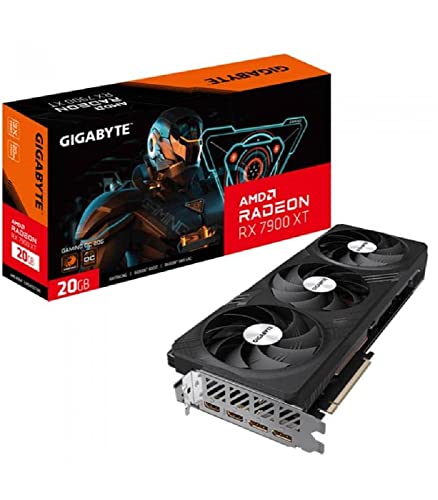 Gigabyte GV-R79XTGAMING OC-20GD 1.0 NVIDIA. 20 GB. Radeon RX 7900 XT. GDDR6. PCI-E 4.0. HDMI Ports Quantity 2. Memory Clock Speed 20000 MHz Gigabyte GV-R79XTGAMING OC-20GD 1.0 NVIDIA. 20 GB. Radeon RX 7900 XT. GDDR6. PCI-E 4.0. HDMI Ports Quantity 2. Memory Clock Speed 20000 MHz von Gigabyte