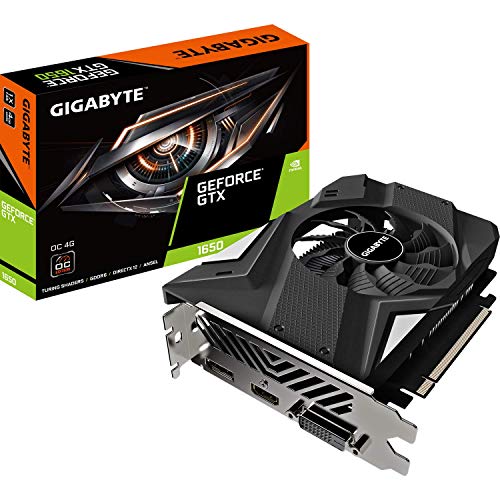 Gigabyte GeForce GTX 1650 D6 OC 4GB Grafikkarte GV-N1656OC-4GD V2, Schwarz von Gigabyte