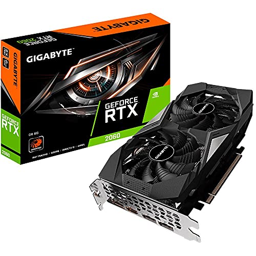Gigabyte GeForce RTX 2060 6GB GDDR6 Grafikkarte GV-N2060D6-6GD, One Size von Gigabyte