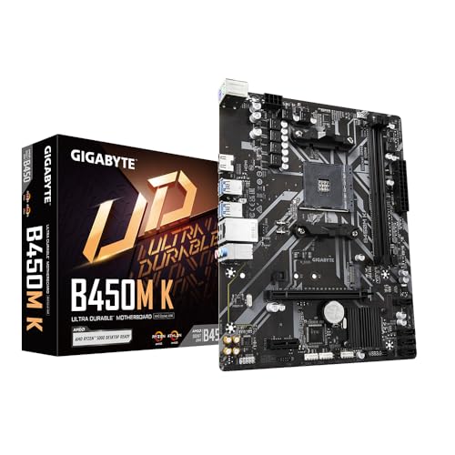 Gigabyte B450M K (rev. 1.0) AMD B450 Socket AM4 Micro ATX von Gigabyte