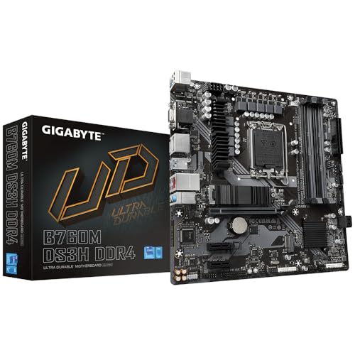 Gigabyte B760M DS3H DDR4 Motherboard Intel B760 LGA 1700 Micro ATX von Gigabyte