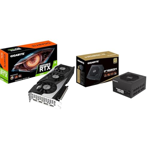 Gigabyte NVIDIA GeForce RTX 3060 Gaming OC V2 Graphics Card - 12GB GDDR6 750W P750GM, GP-P750GM, schwarz, Einheitsgröße von Gigabyte