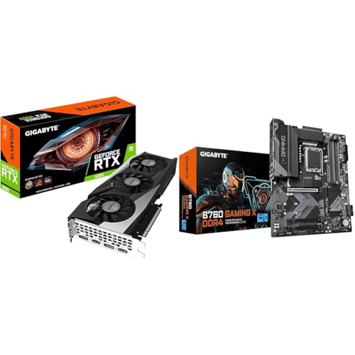 Gigabyte NVIDIA GeForce RTX 3060 Gaming OC V2 Graphics Card - 12GB GDDR6 & B760 Gaming X DDR4 1.0 Motherboard von Gigabyte