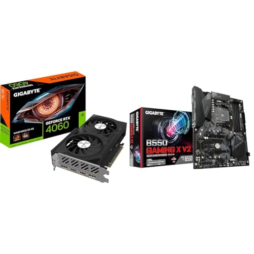 Gigabyte NVIDIA GeForce RTX 4060 WINDFORCE OC Graphics Card & B550 Gaming X V2 ATX Motherboard for AMD AM4 CPUs Gigabyte NVIDIA GeForce RTX 4060 WINDFORCE OC Graphics Card & B550 Gaming X V2 ATX Motherboard for AMD AM4 CPUs von Gigabyte