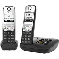Gigaset A690 A Duo Schnurloses Telefon-Set mit Anrufbeantworter schwarz von Gigaset