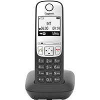 Gigaset A690 DECT Schnurloses Telefon analog Freisprechen, mit Basis, Wahlwiederholung Schwarz von Gigaset