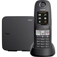 Gigaset E630 DECT, GAP Schnurloses Telefon analog Outdoor, Taschenlampe, Headsetanschluss Schwarz von Gigaset