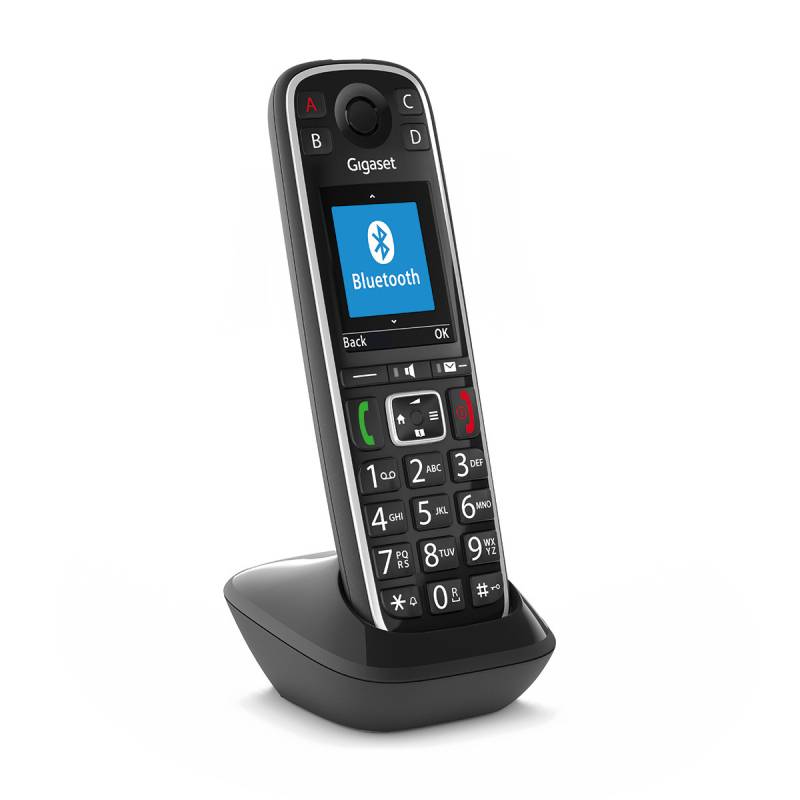 Gigaset E720 Hx Telefon Festnetzgerät Seniorentelefon Mobilteil Kabellos Schwarz B-Ware von Gigaset