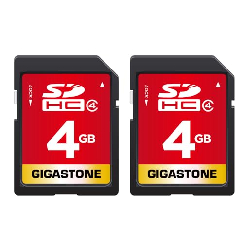 Gigastone SDHC-Speicherkarte (4 GB, Klasse 4), für Foto, Video, Musik, Sprachdatei, DSLR-Kamera, DSC, Camcorder, Recorder, Wiedergabe, PC, Mac, POS, 2 Stück in Einer Packung (2 Stück) mit 2 Gigastone SDHC-Speicherkarte (4 GB, Klasse 4), für Foto, Video, Musik, Sprachdatei, DSLR-Kamera, DSC, Camcorder, Recorder, Wiedergabe, PC, Mac, POS, 2 Stück in Einer Packung (2 Stück) mit 2 von Gigastone