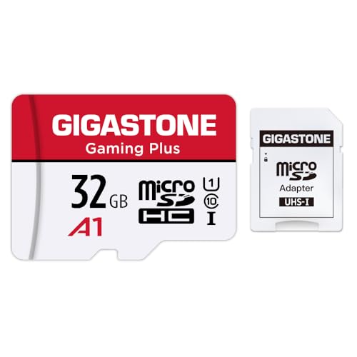 Gigastone Gaming Plus 32GB MicroSDHC Speicherkarte und SD Adapter, Actionkameras und Drohnen, Lesegeschwindigkeit bis zu 90MB/s, Full HD-Videoaufnahme, Micro SD Karte UHS-I A1 U1 Klasse 10 Gigastone Gaming Plus 32GB MicroSDHC Speicherkarte und SD Adapter, Actionkameras und Drohnen, Lesegeschwindigkeit bis zu 90MB/s, Full HD-Videoaufnahme, Micro SD Karte UHS-I A1 U1 Klasse 10 von Gigastone