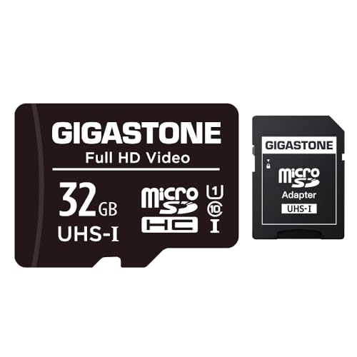 Gigastone 32GB MicroSDHC Speicherkarte + SD Adapter, für Action-Kamera, GoPro, Drohne und Tablet, Lesegeschwindigkeit bis zu 90MB/s, Full HD-Videoaufnahme, Micro SD Karte UHS-I Klasse 10 U1 Gigastone 32GB MicroSDHC Speicherkarte + SD Adapter, für Action-Kamera, GoPro, Drohne und Tablet, Lesegeschwindigkeit bis zu 90MB/s, Full HD-Videoaufnahme, Micro SD Karte UHS-I Klasse 10 U1 von Gigastone