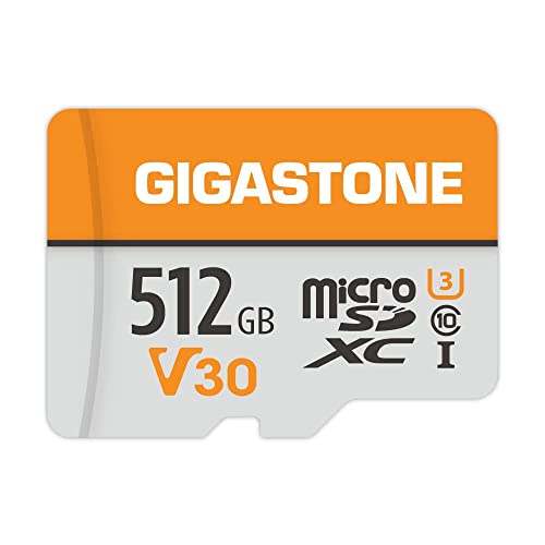 Gigastone 512GB MicroSDXC Speicherkarte + SD Adapter, für Kamera, PC, Laptop und Tablet, Lesegeschwindigkeit bis zu 100MB/s, 4K UHD-Videoaufnahme, UHS-I V30 Klasse 10 U3 Gigastone 512GB MicroSDXC Speicherkarte + SD Adapter, für Kamera, PC, Laptop und Tablet, Lesegeschwindigkeit bis zu 100MB/s, 4K UHD-Videoaufnahme, UHS-I V30 Klasse 10 U3 von Gigastone