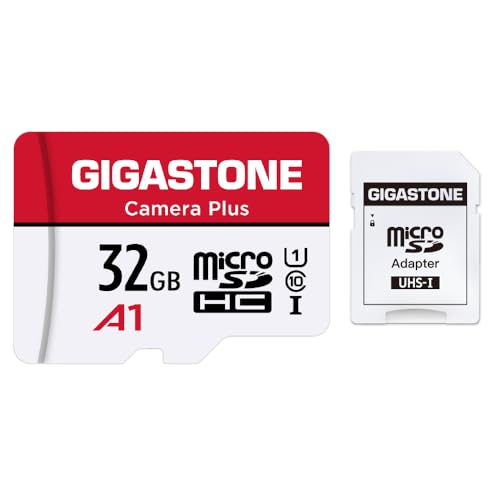 Gigastone Kamera Plus 32GB MicroSDHC Speicherkarte + SD Adapter, für Action-Kamera Drohne und Tablet, Lesegeschwindigkeit bis zu 90MB/s, Full HD-Videoaufnahme, A1 U1 Klasse 10 Micro SD Karte UHS-I Gigastone Kamera Plus 32GB MicroSDHC Speicherkarte + SD Adapter, für Action-Kamera Drohne und Tablet, Lesegeschwindigkeit bis zu 90MB/s, Full HD-Videoaufnahme, A1 U1 Klasse 10 Micro SD Karte UHS-I von Gigastone