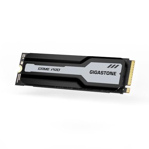 Gigastone M.2 SSD 2TB mit Kühlkörper Optimiert für PS5 NVMe SSD M.2 2280 PCIe Gen4 Ultraschnelle Interne Gaming SSD Laufwerk Spielen Videoschnitt Laptop Desktop Speicher Bis zu 5.000MB/s Gigastone M.2 SSD 2TB mit Kühlkörper Optimiert für PS5 NVMe SSD M.2 2280 PCIe Gen4 Ultraschnelle Interne Gaming SSD Laufwerk Spielen Videoschnitt Laptop Desktop Speicher Bis zu 5.000MB/s von Gigastone