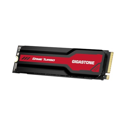 GIGASTONE M.2 SSD 2TB mit Kühlkörper Optimiert für PS5 NVMe SSD M.2 2280 PCIe Gen4 Ultraschnelle Interne Gaming SSD Laufwerk Spielen Videoschnitt Laptop Desktop Speicher Bis zu 7.000MB/s GIGASTONE M.2 SSD 2TB mit Kühlkörper Optimiert für PS5 NVMe SSD M.2 2280 PCIe Gen4 Ultraschnelle Interne Gaming SSD Laufwerk Spielen Videoschnitt Laptop Desktop Speicher Bis zu 7.000MB/s von Gigastone