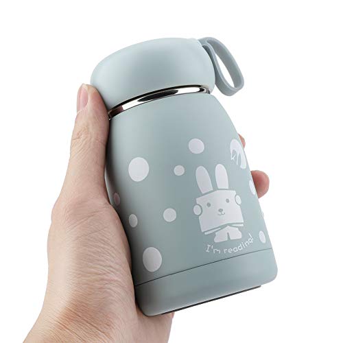 Gigicial Isolierte Wasserflaschen, 320 Ml Metallflaschen, Edelstahl-Wasserflasche, Doppelwandige Vakuum-Metallflasche aus Edelstahl Für Sportreisen(Blau) von Gigicial
