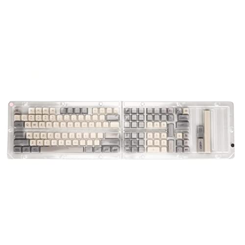 Gigicial PBT-Tastenkappen, mechanische Tastatur-Tastenkappen, 126 Tasten, Farbsublimation, XDA-Höhe, ergonomische, individuelle Tastenkappen für 61, 64, 68, 72, 82, 84, 87, 104, von Gigicial