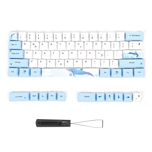 Gigicial PBT-Tastenkappen, mechanische Tastaturen, 73 Tasten, Sublimation, niedliche Tastenkappen, individuelle Tastenkappen mit Schaftabzieher für Gaming-Tastatur (6064 Qiongyu) von Gigicial