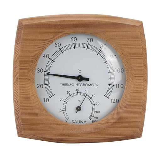 Gigicial Sauna-Thermometer 2-in-1 Fahrenheit-Thermometer-Hygrometer Für Saunaraum, Innensauna-Hygrothermograph-Zubehör Für Saunaraum-Hotel von Gigicial