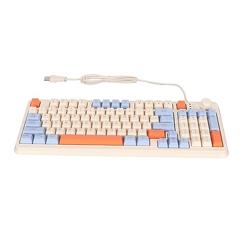 Gigicial Tastatur, mechanische Tastatur, Gaming-Tastatur, 94 Tasten, mehrere Farben, hintergrundbeleuchtet, kabelgebundene Tastatur für Gaming, Büro, Desktop, Notebook Gigicial Tastatur, mechanische Tastatur, Gaming-Tastatur, 94 Tasten, mehrere Farben, hintergrundbeleuchtet, kabelgebundene Tastatur für Gaming, Büro, Desktop, Notebook von Gigicial