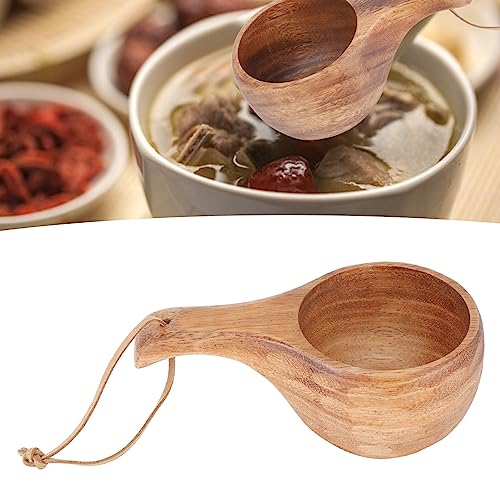 Gigicial Traditioneller Kuksa-Holzbecher, Eine Tolle Ergänzung Für Ihre Familien-Camping-Kochausrüstung, Freundliche Bushcraft-Schüssel Im Nordischen Design(Stil 2) von Gigicial