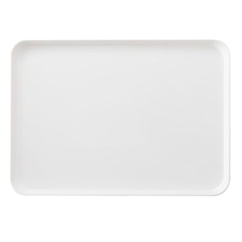 Gigicial weiße Kunststoff-Serviertabletts für Partys, rechteckiges Lebensmittel-Serviertablett, Obst, Brot, Tasse, Abendessen, für Zuhause, Café, Hotel von Gigicial