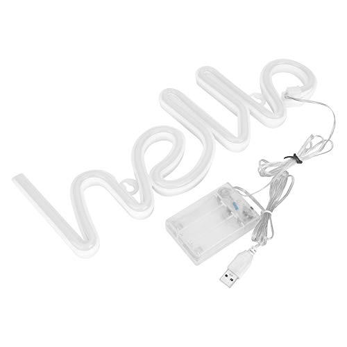 Hallo-Neonschild, LED-Hallo-Neonlicht, USB-betriebenes Nachtlicht Als Wanddekoration Für Kinderzimmer, Schlafzimmer, Bar, Restaurant, Spielzimmer, Weihnachten, Valentinstag von Gigicial