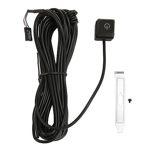 PC -Leistungsschlüssel, Gigicial Extension External Flexibilität PC -Stromschalter Stromversorgungssteueradapterkabel für Computer geeignet (5M) von Gigicial