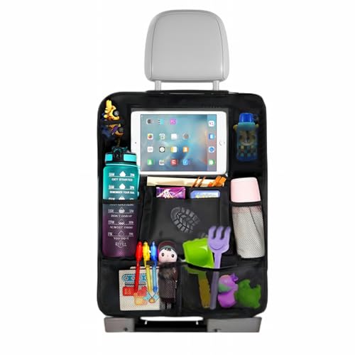 Gigmeta Auto Rückenlehnenschutz und Organizer, 1 Stück Autositz Organizer mit 10 Zoll iPad/Tablet-Tasche, 600D Oxford Stoff Wasserdicht Autositz Rücksitz Organizer Autositzschoner Rückenlehne Gigmeta Auto Rückenlehnenschutz und Organizer, 1 Stück Autositz Organizer mit 10 Zoll iPad/Tablet-Tasche, 600D Oxford Stoff Wasserdicht Autositz Rücksitz Organizer Autositzschoner Rückenlehne von Gigmeta