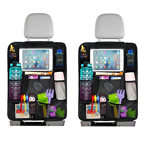 Gigmeta Auto Rückenlehnenschutz und Organizer, 2 Stück Autositz Organizer mit 10 Zoll iPad/Tablet-Tasche, 600D Oxford Stoff Wasserdicht Autositz Rücksitz Organizer Autositzschoner Rückenlehne Gigmeta Auto Rückenlehnenschutz und Organizer, 2 Stück Autositz Organizer mit 10 Zoll iPad/Tablet-Tasche, 600D Oxford Stoff Wasserdicht Autositz Rücksitz Organizer Autositzschoner Rückenlehne von Gigmeta