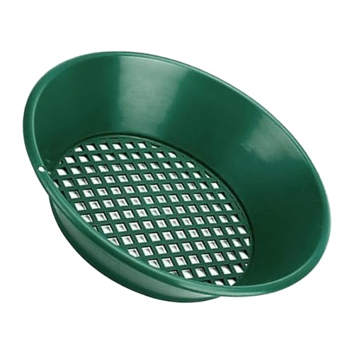 Gihioue Gold Siebpfanne - Metallsieb Goldfangpfanne - 35 cm Einsteiger Metall Klassifikator Werkzeug für Wüste Schatzsuche Abenteuer von Gihioue