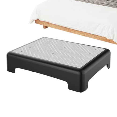 Gihioue Hocker Fürs Bett - Robuster Tritthocker | Stabile Leiter Bis 180 Kg Belastbar Für Innen Außen Küche Bad Seniorenhilfe von Gihioue