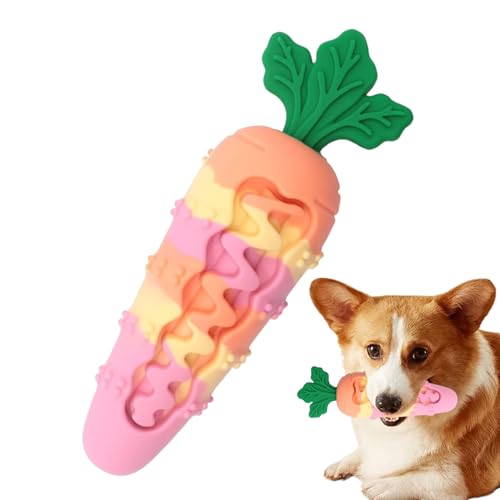 Gihioue Hundespielzeug Für Starke Kauer | Karotten Interaktives Hundespielzeug - Robustes Welpen Produkt Zum Training Reisen Weihnachten Halloween von Gihioue