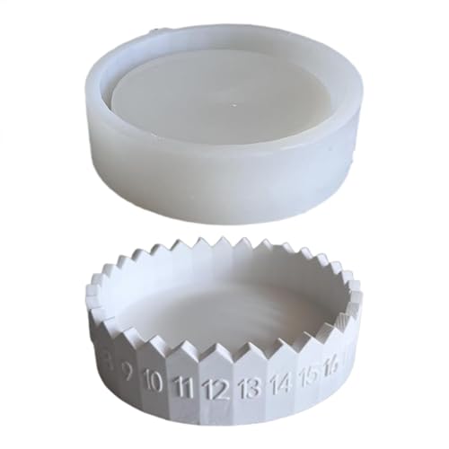 Gihioue Silicone Adventskalender Form, Resin Gießform Für Weihnachtsbasteln, Kreative Kerzenhalter Form Saisonale Deko Für Tisch Wohnung Auto Büro von Gihioue