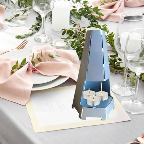 Gihioue Teelichtofen | Windgeschützter Teelicht Heizofen | Kompakter Teelichtwärmer Für Schreibtisch | Indoor Outdoor Garten Camping Wohnzimmer Kaminbereich von Gihioue
