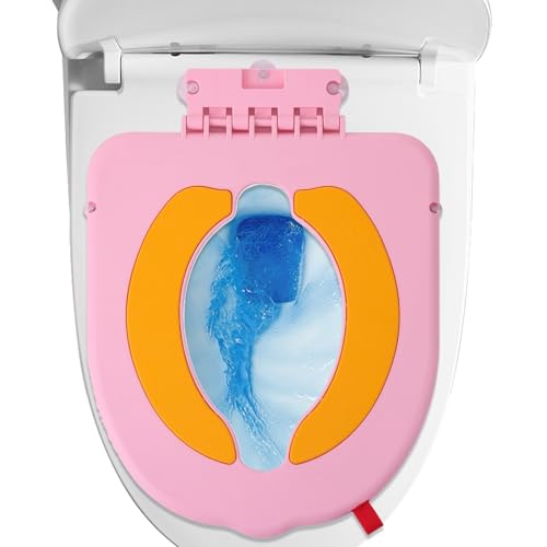 Gihioue Töpfchen Trainingssitz | Tragbarer Toilettensitz Mit Griffen Für Kleinkinder - Faltbarer Töpfchen Anbausitz Für Reisen Picknick Ausflug von Gihioue