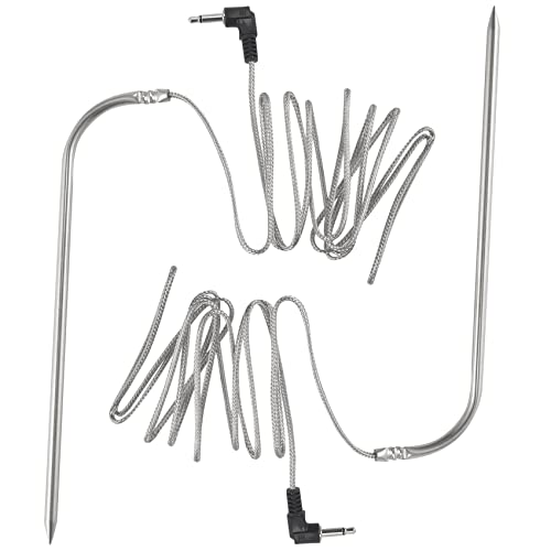 Giilayky -Fleischsonde für Pelletgrills und Räucheröfen, kompatibel mit Grills, wasserdicht, 2 Stück Giilayky -Fleischsonde für Pelletgrills und Räucheröfen, kompatibel mit Grills, wasserdicht, 2 Stück von Giilayky