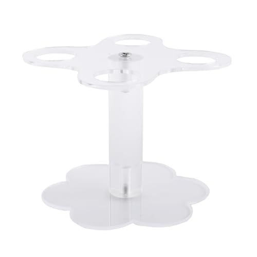 Giilayky Halterung für Eiscreme-, Halterung für Sushi-Handrollen, Waffeln, Acryl, mit 4 Löchern, für Buffets und Backen, Kinder von Giilayky