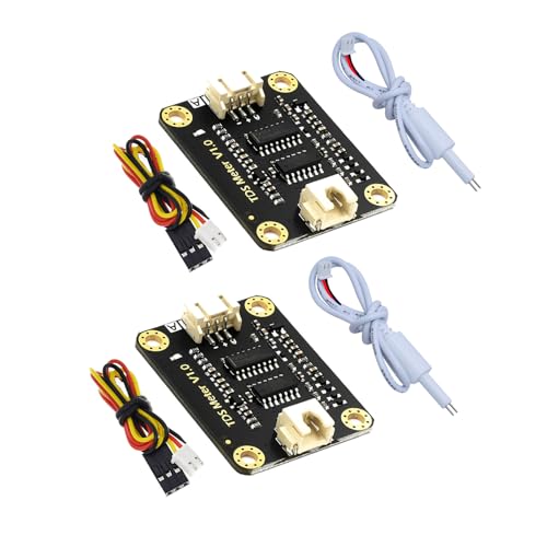 Gikfun 2 x TDS-Sensor-Wasserleitfähigkeitsmesser, 0–1000 ppm, Analogausgangssensor-Modul mit wasserdichter Sonde, kompatibel mit Arduino für Hydrokultur, Labor, Wasserqualitätstest EK2169 Gikfun 2 x TDS-Sensor-Wasserleitfähigkeitsmesser, 0–1000 ppm, Analogausgangssensor-Modul mit wasserdichter Sonde, kompatibel mit Arduino für Hydrokultur, Labor, Wasserqualitätstest EK2169 von Gikfun