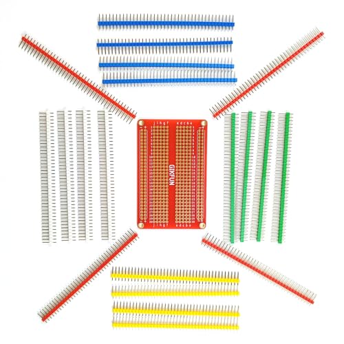 gikfun 40 Pin Strip zerbrechlichen Pin Header Dose PCB Panel IC Stecker 2,54 mm für Arduino (20 Stück) ek1818 von Gikfun
