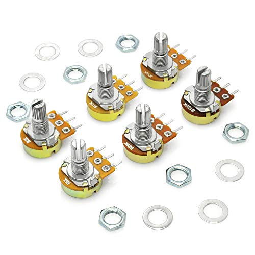 gikfun B10 K B100 K B5 K b50 K B2 K b20 K Ohm gerändelt Schaft Linear Rotary Taper Potentiometer für Arduino ek8359 gikfun B10 K B100 K B5 K b50 K B2 K b20 K Ohm gerändelt Schaft Linear Rotary Taper Potentiometer für Arduino ek8359 von Gikfun