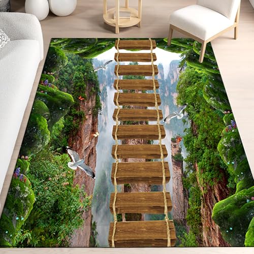 Gikleihwy Läufer Teppich rutschfest und Waschbar 120x280 cm, Moderner Polyester Korridor Flurteppich für Küchenläufer Korridor Eingang Wohnzimmer Schlafzimmer von Gikleihwy