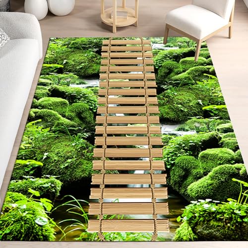 Gikleihwy Läufer Teppich rutschfest und Waschbar 70x200 cm, Moderner Polyester Korridor Flurteppich für Küchenläufer Korridor Eingang Wohnzimmer Schlafzimmer von Gikleihwy